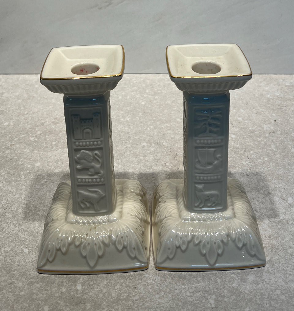 Pair Of Lenox Candle Holders