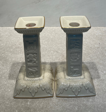 Pair Of Lenox Candle Holders