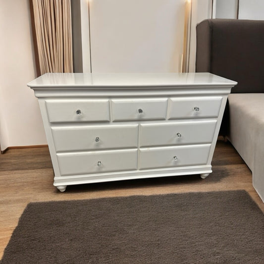"Smart Stuff" White Long Dresser