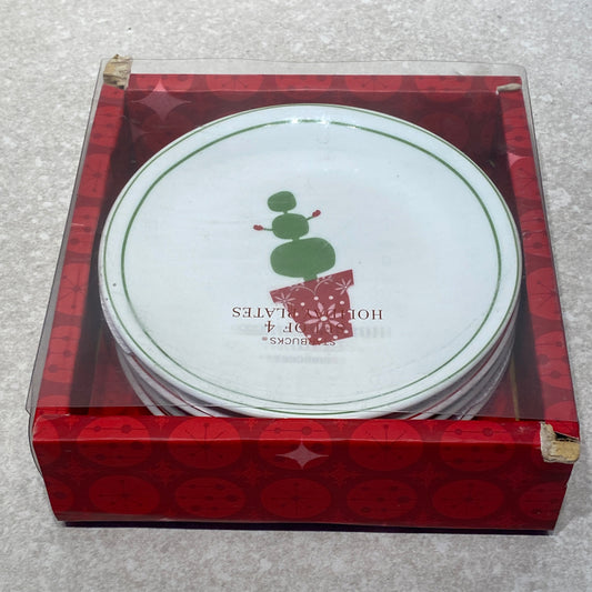 Set of 4 Starbucks Plates