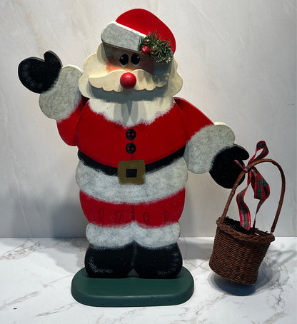 Wooden Santa Figurine