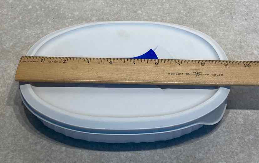 Covered Corning Ware Bowl