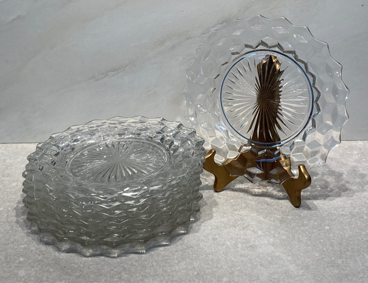 Set of 8 Fostoria Dinner Plates