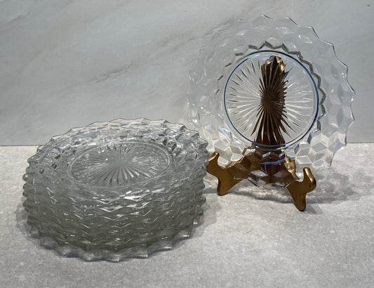 Set of 8 Fostoria Dinner Plates