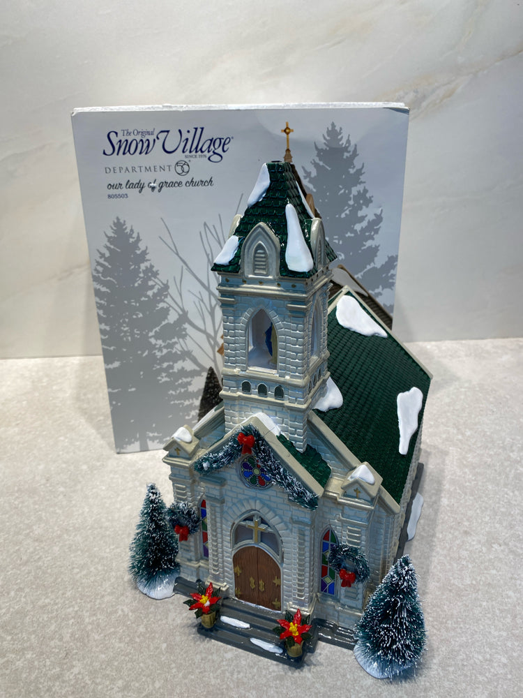 Dept. 56 Our Lasy of Grace Church - as is
