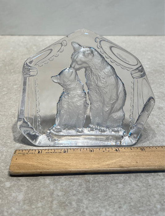 Glass Cat Decor