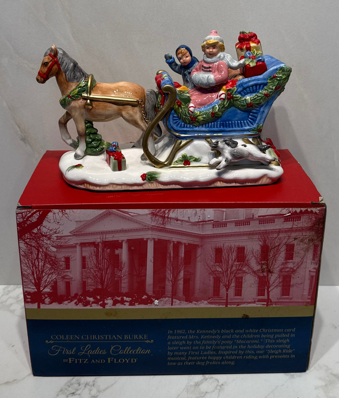Fitz and Floyd Musical Sleigh