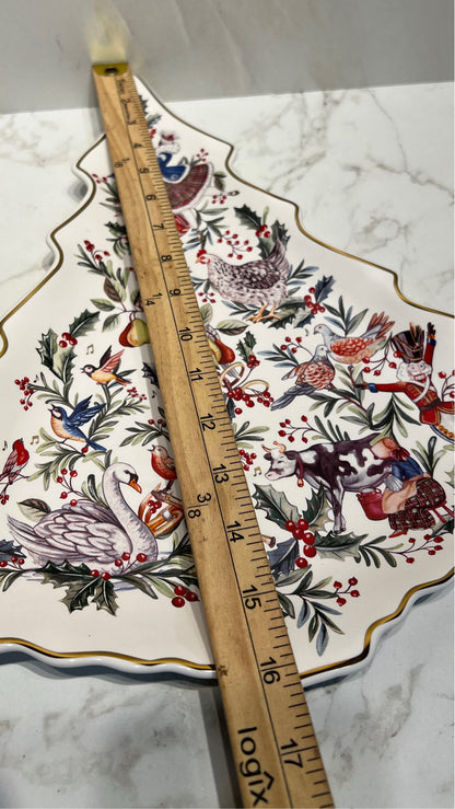Pottery Barn Christmas Tree Plate