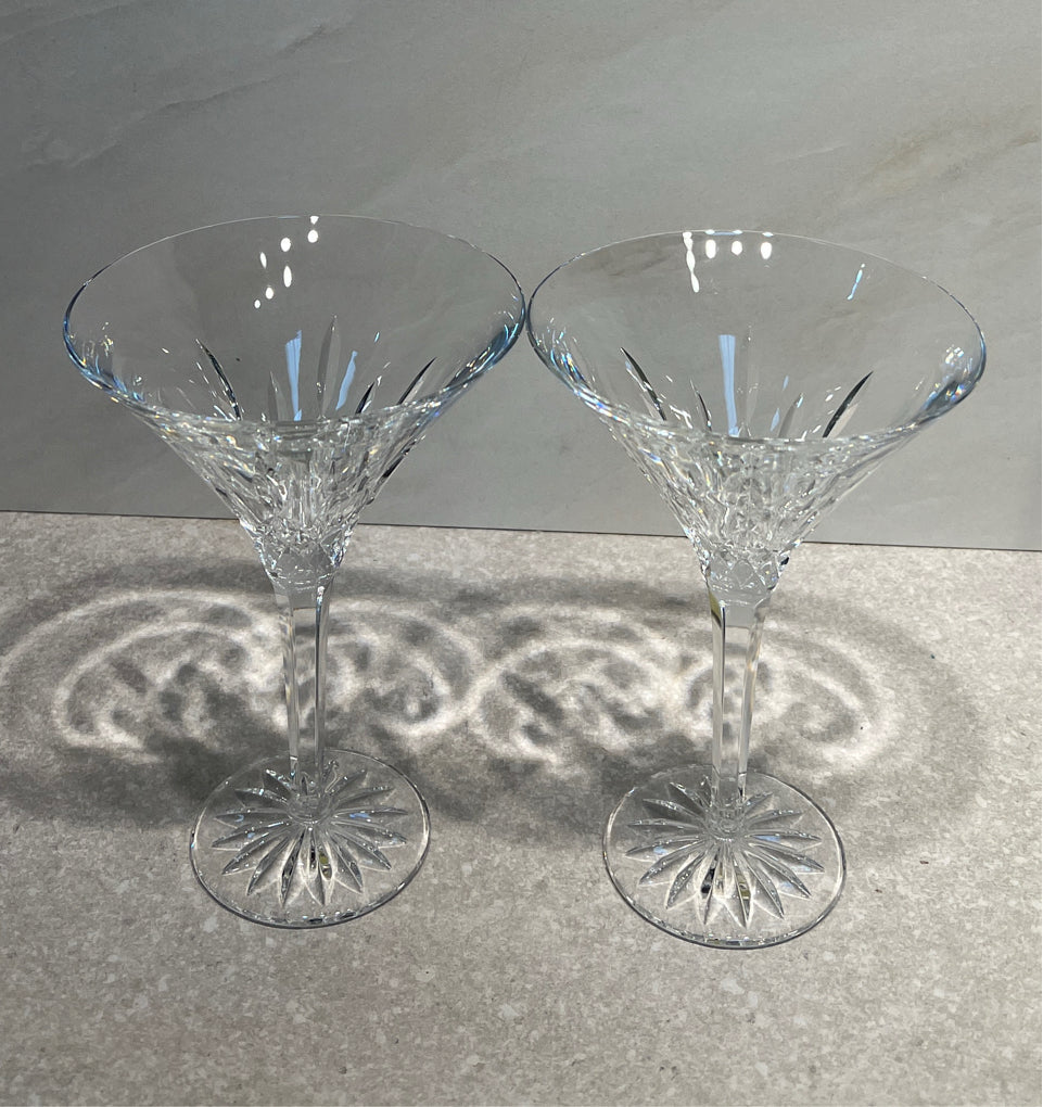 Set of Waterford Martini Glasses