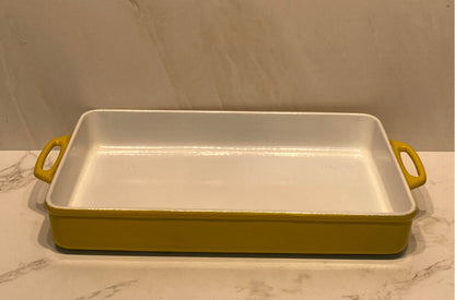 Yellow Enamel Casserole