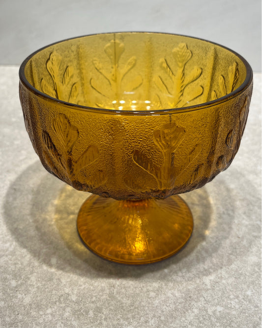 Amber Footed Bowl