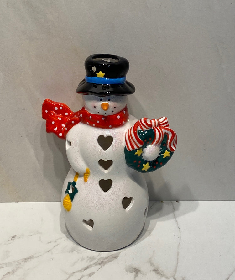 Snowman Candleholder