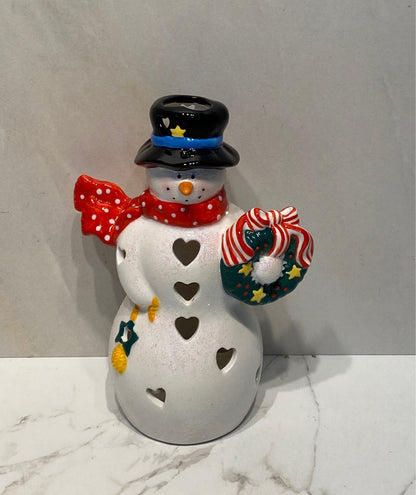 Snowman Candleholder