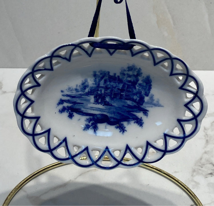 Blue And White Christmas Ornament