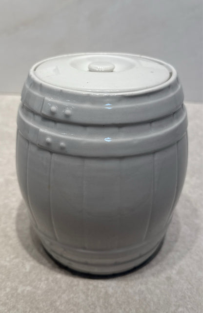 Covered Barrel Jar  Hansen
