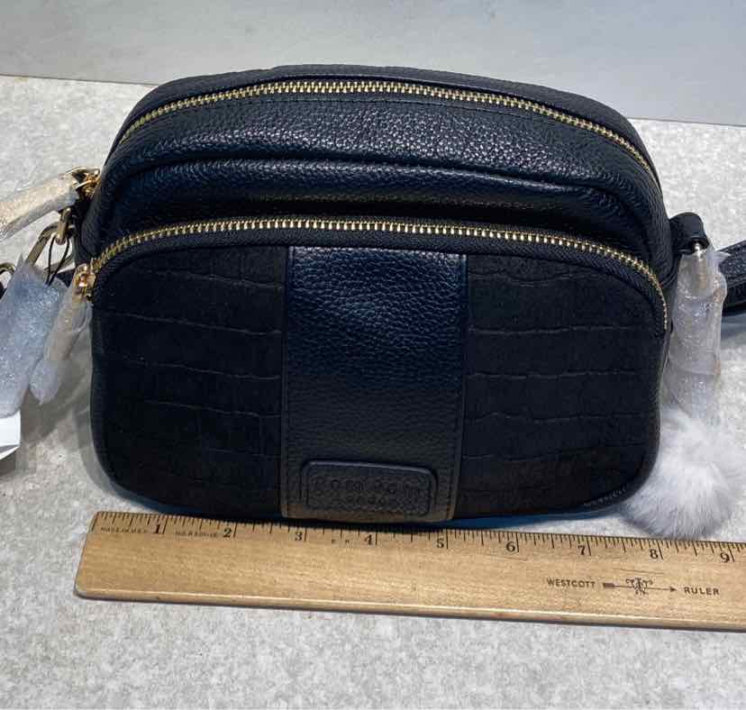 Pom Pom Leather Handbag