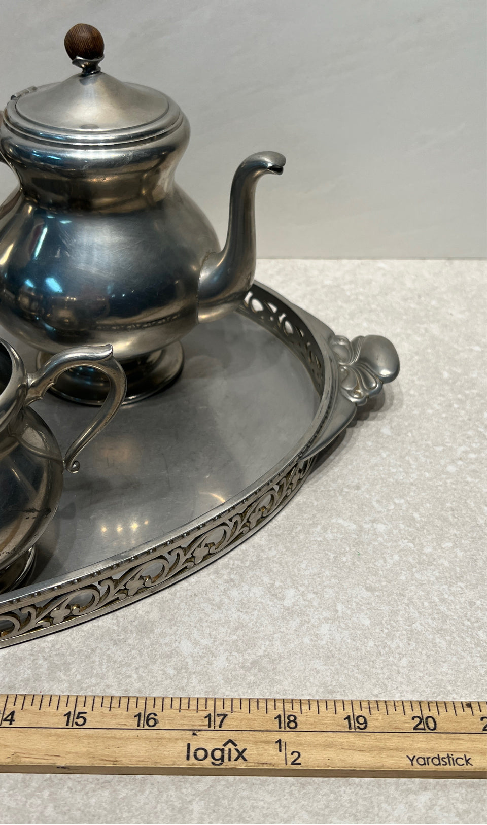 5-Piece Pewter Tea Set