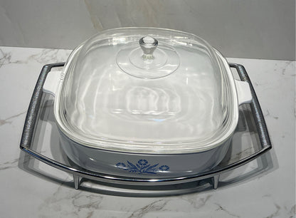 Corningware Bowl with Cover and Stand