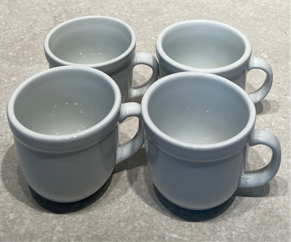 Set of 4 Pottery Barn Mugs