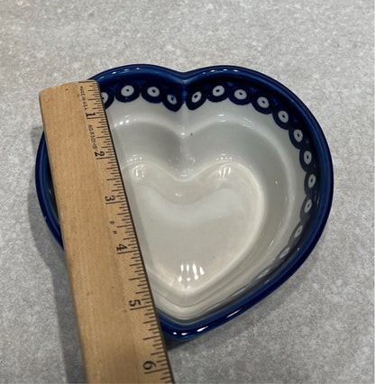 Polish Pottery Heart Bowl