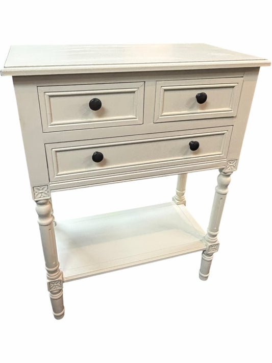 White 3 Drawer