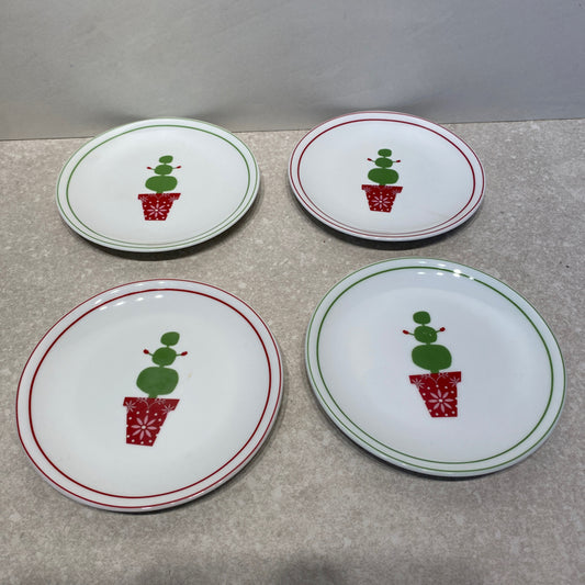 Set of 4 Starbucks Plates
