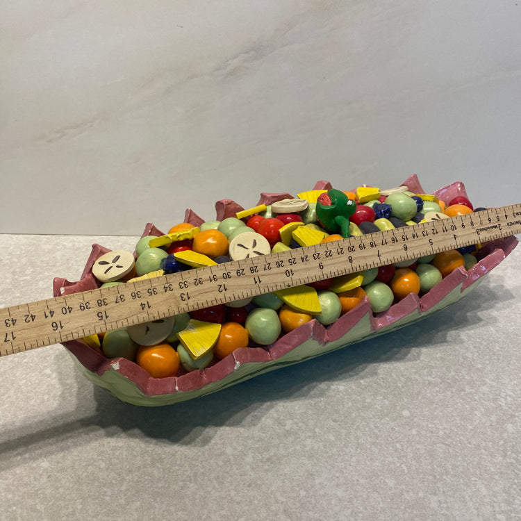 Decorative Fruit Platter - Signed Nichols