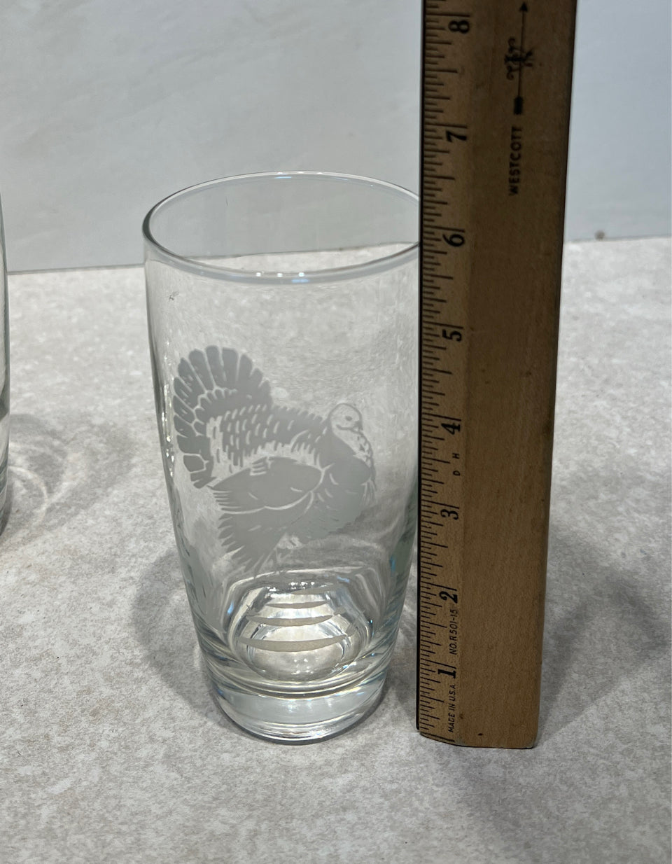 Set of 4 Turkey Glasses