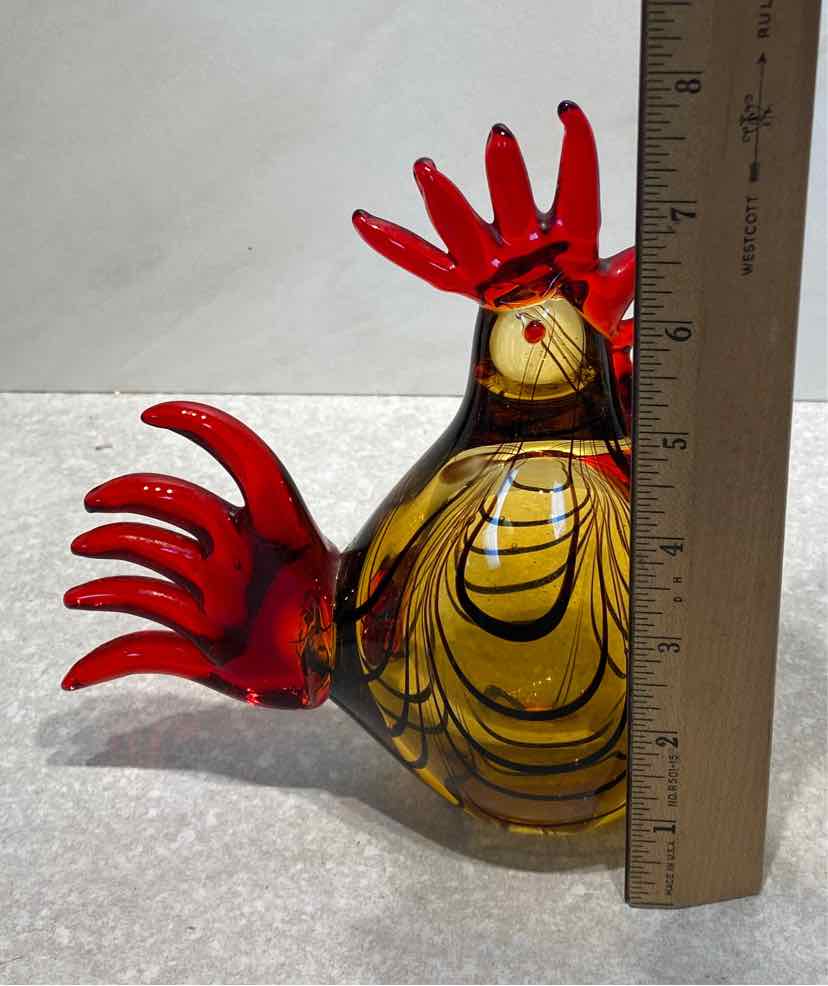 Murano Style Rooster
