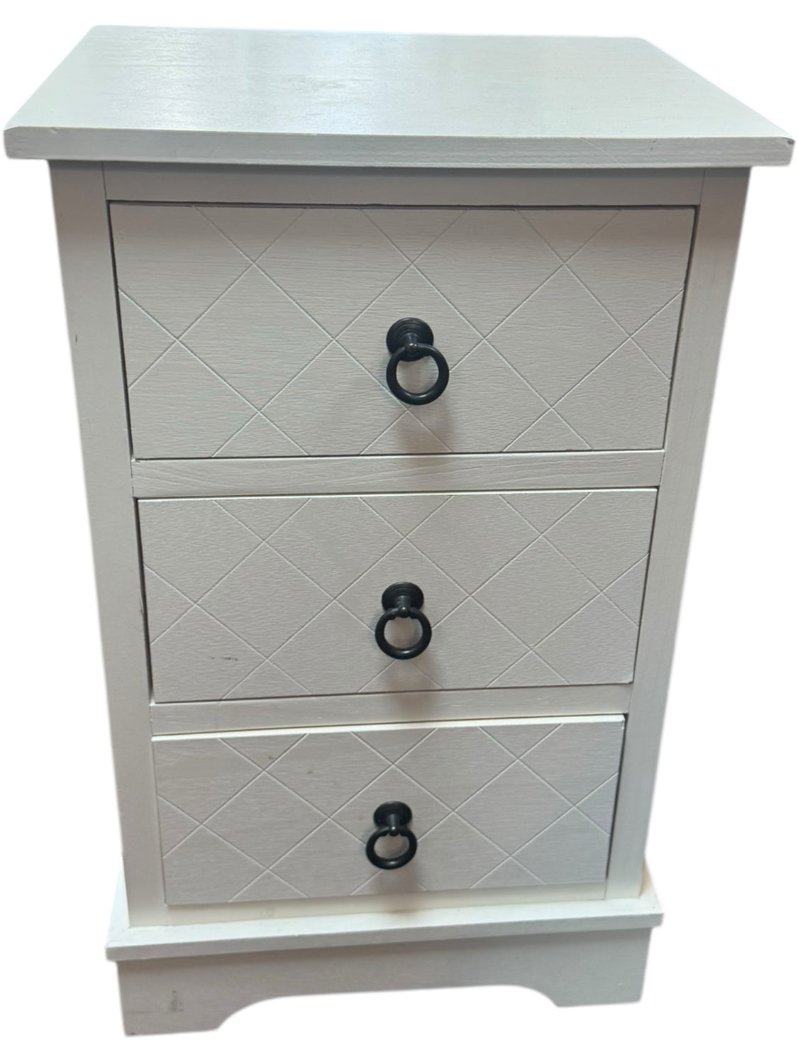 White 3 Drawer
