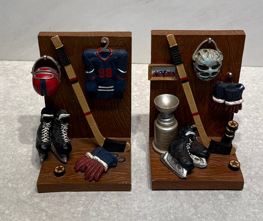 Pair of Hockey Bookends