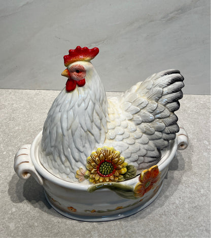 Covered Rooster Fitz And Floyd