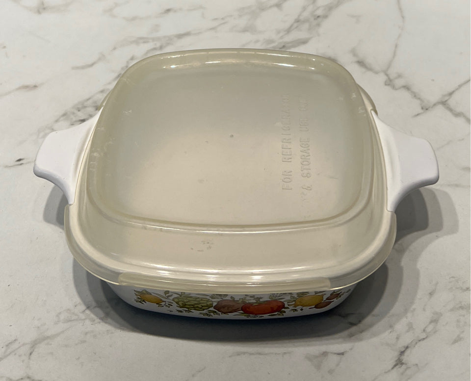 Covered Corning Ware