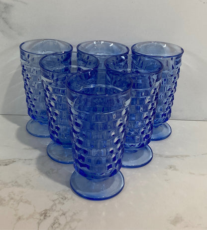 Set of 6 Blie Ice Tea Glasses