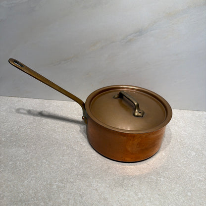 Covered Copper Pan