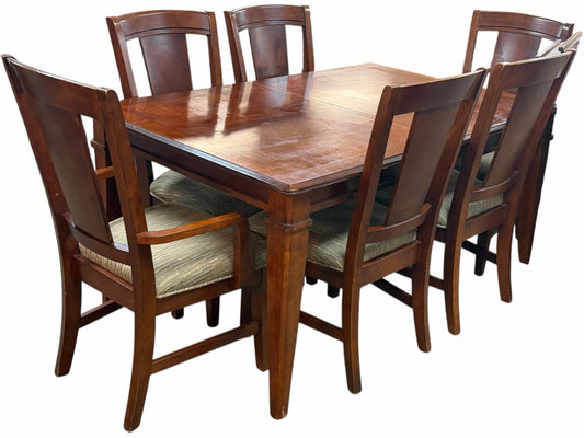 Table and 6 Chairs With Leaf