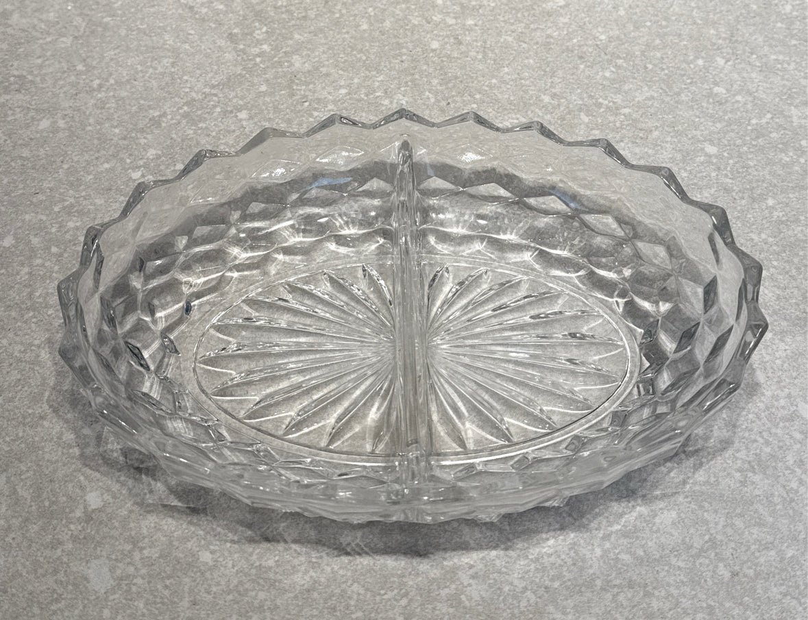 Fostoria American Divided Dish