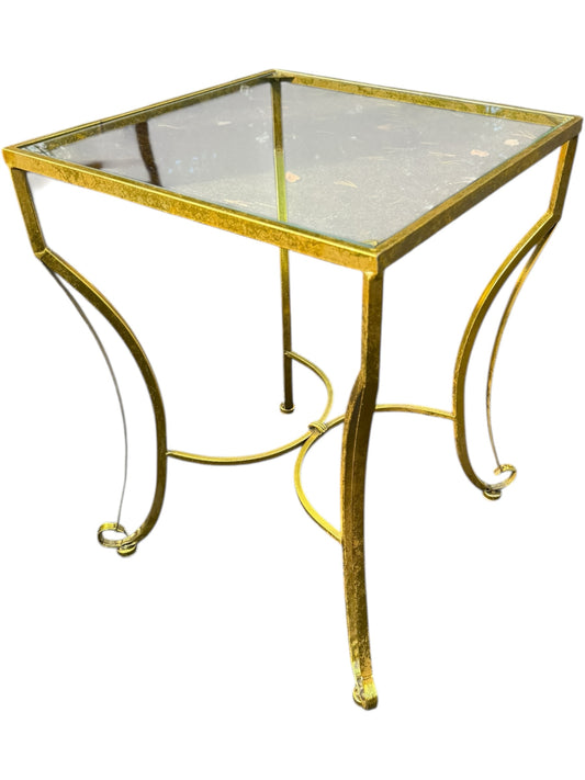Glass Top End Table