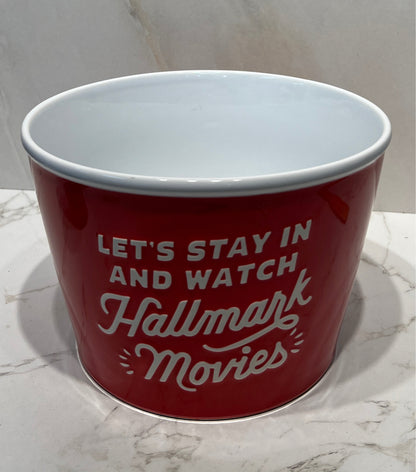 Hallmark Movies Popcorn Bowl