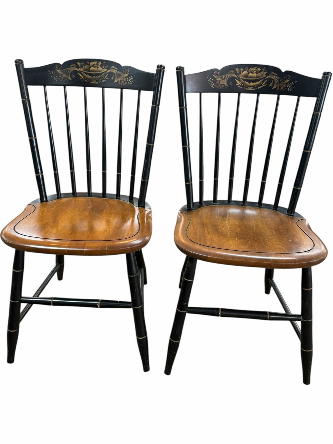Set of 2 Hitchcock Chairs