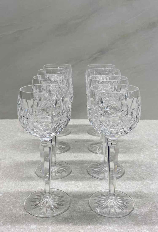 Waterford Lismore Set of 8 Wine Glasses