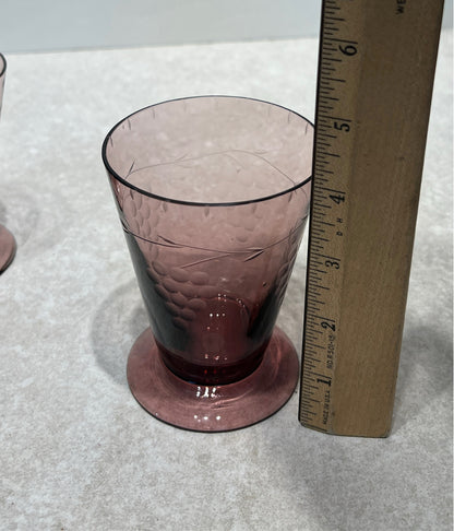 Set of 7 Purple Glasses