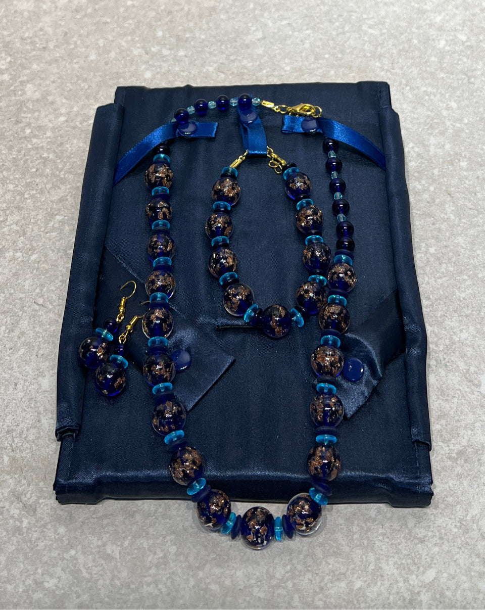 Stauer Murano Necklace, Bracelet, Earrings