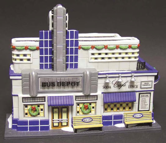 Dept. 56 Blue Line Bus Depot