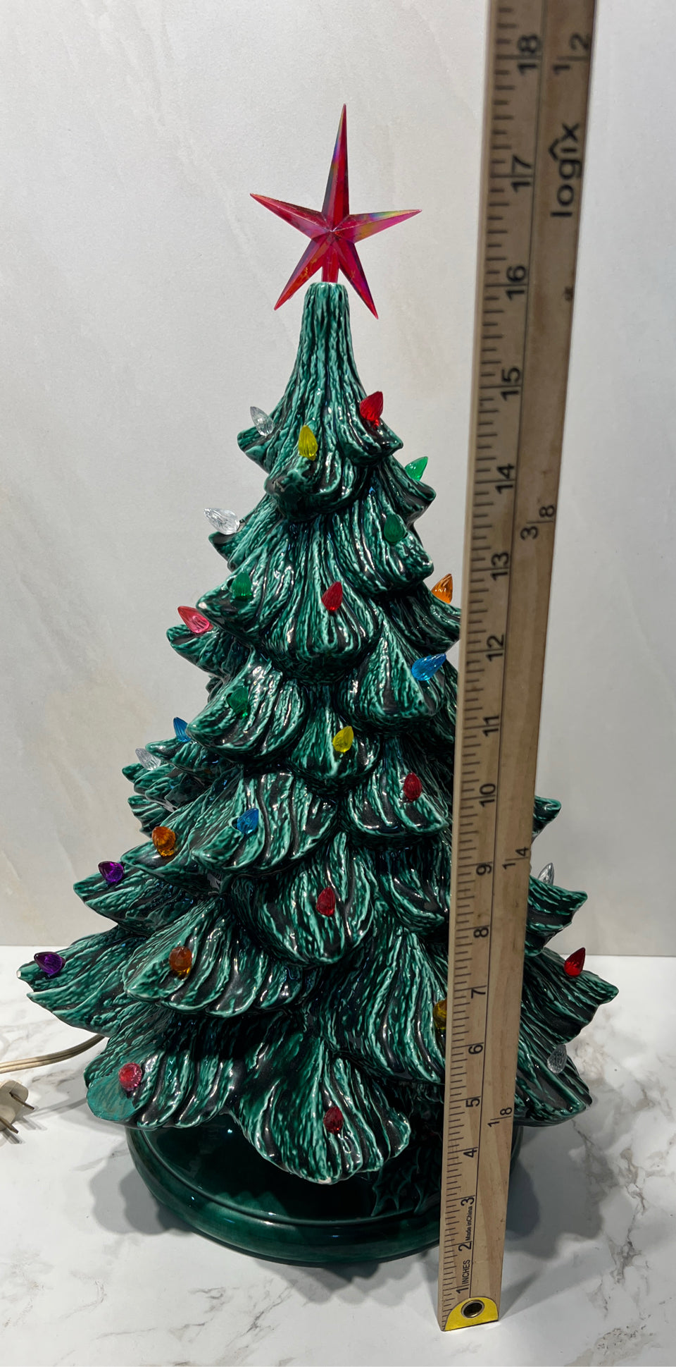 Ceramic Christmas Tree As-Found