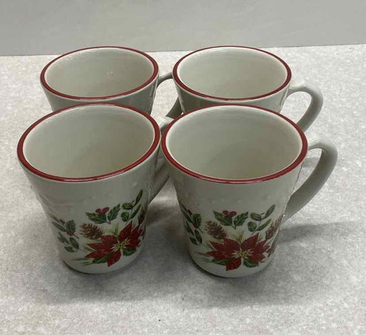Set of 4 Longaberger Mugs