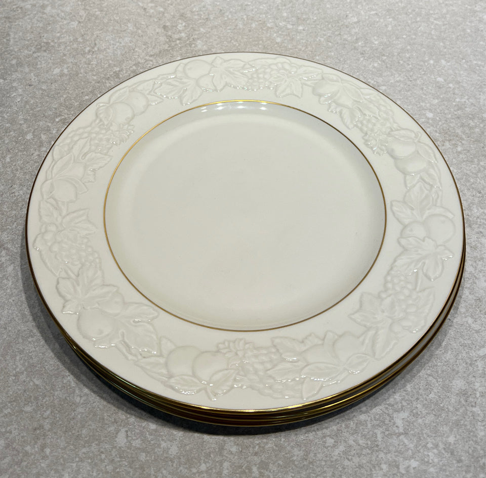 Set of 4 Lenox Fruit Of Life Dinner Plates