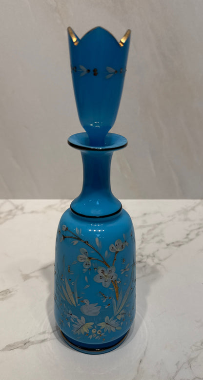 Blue Opaline Handpainted Perfume