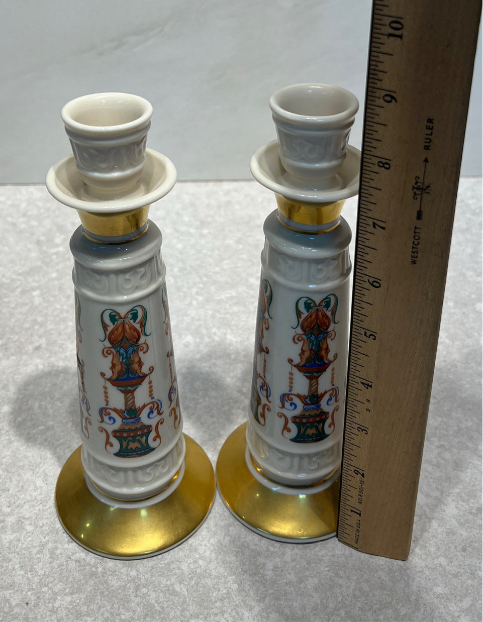 Pair Of Lenox Candle Holders