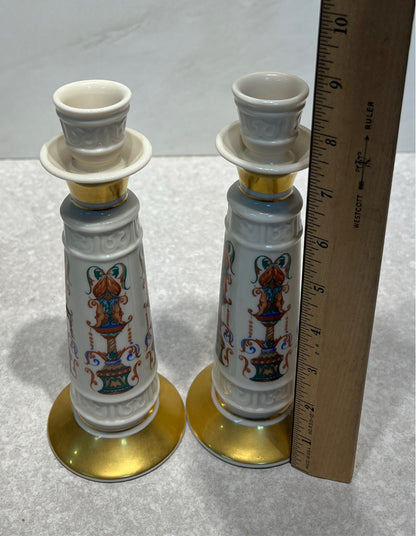 Pair Of Lenox Candle Holders
